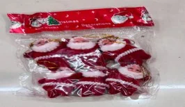 6-Piece 2 cm Santa Set wholesale product – New Year Party Accessories, SKU DB-153